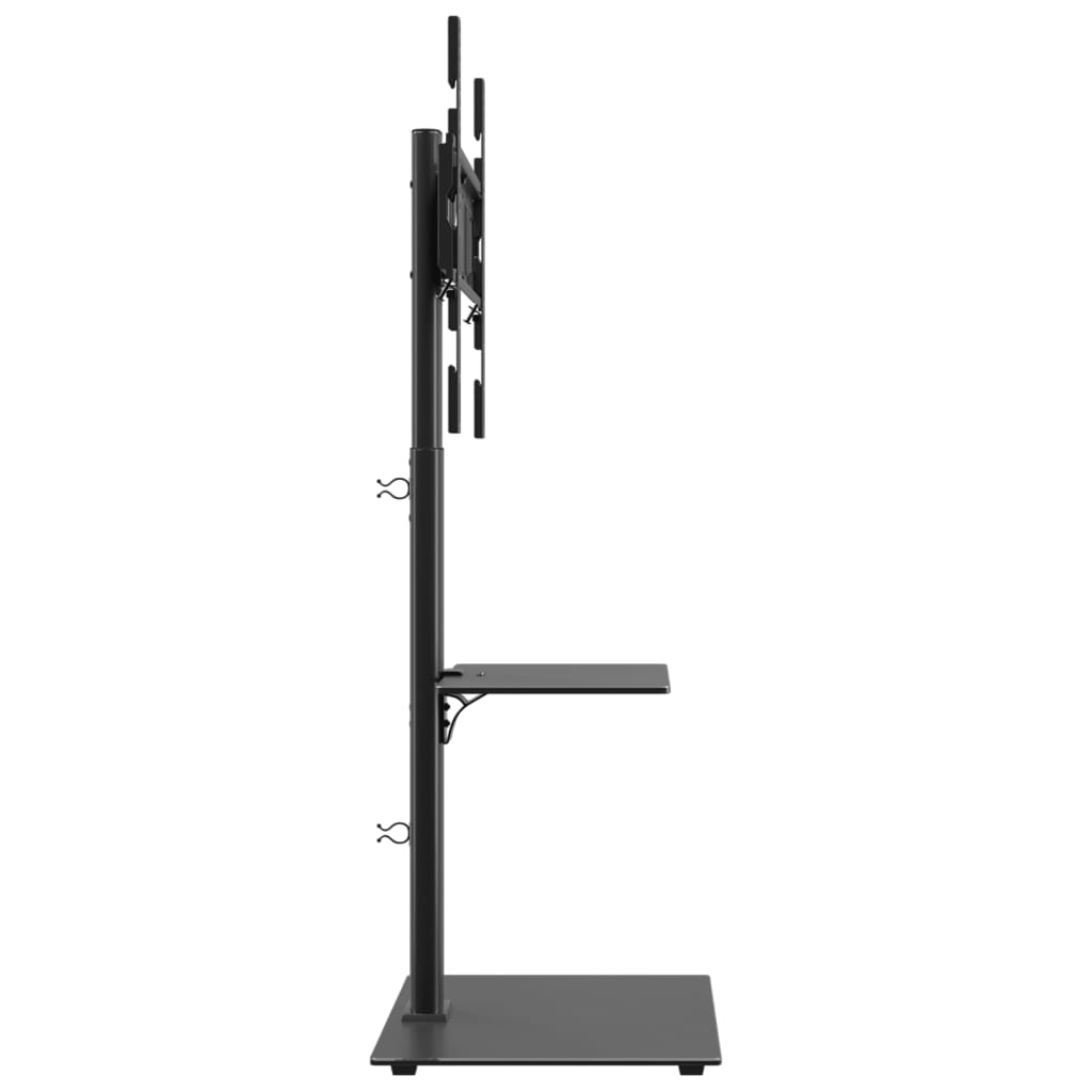 TV Corner Stand with 2 Shelves for 32-65 Inch Black