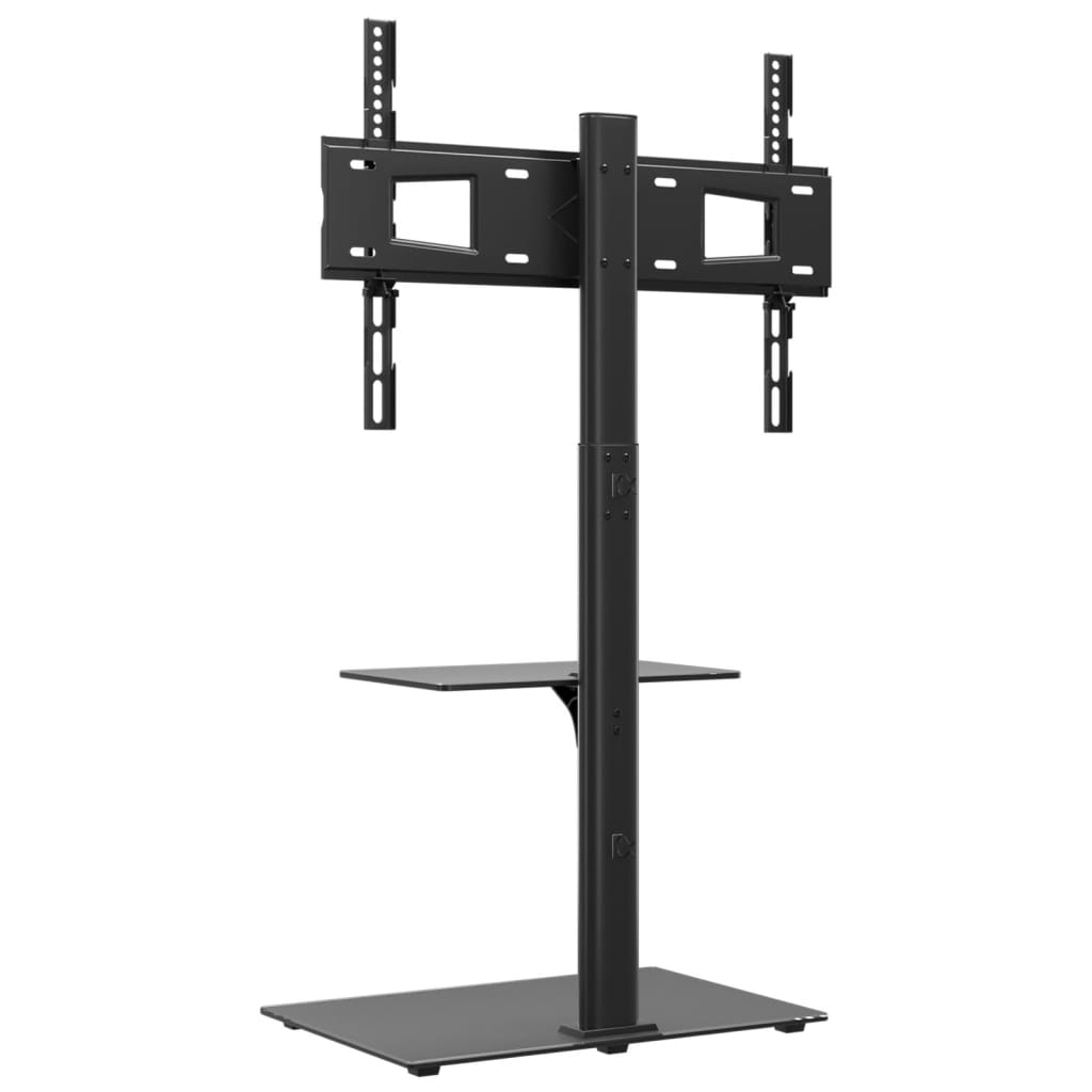 TV Corner Stand with 2 Shelves for 32-65 Inch Black