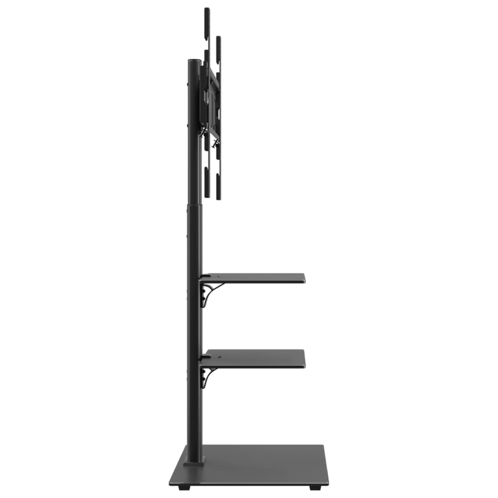 TV Corner Stand with 3 Shelves for 32-65 Inch Black