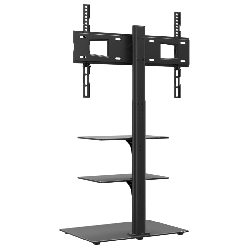 TV Corner Stand with 3 Shelves for 32-65 Inch Black