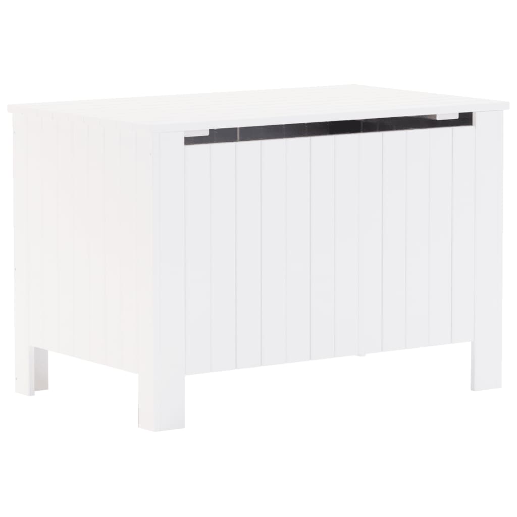 Chest with lid RANA White 80x49x54 cm solid pine wood