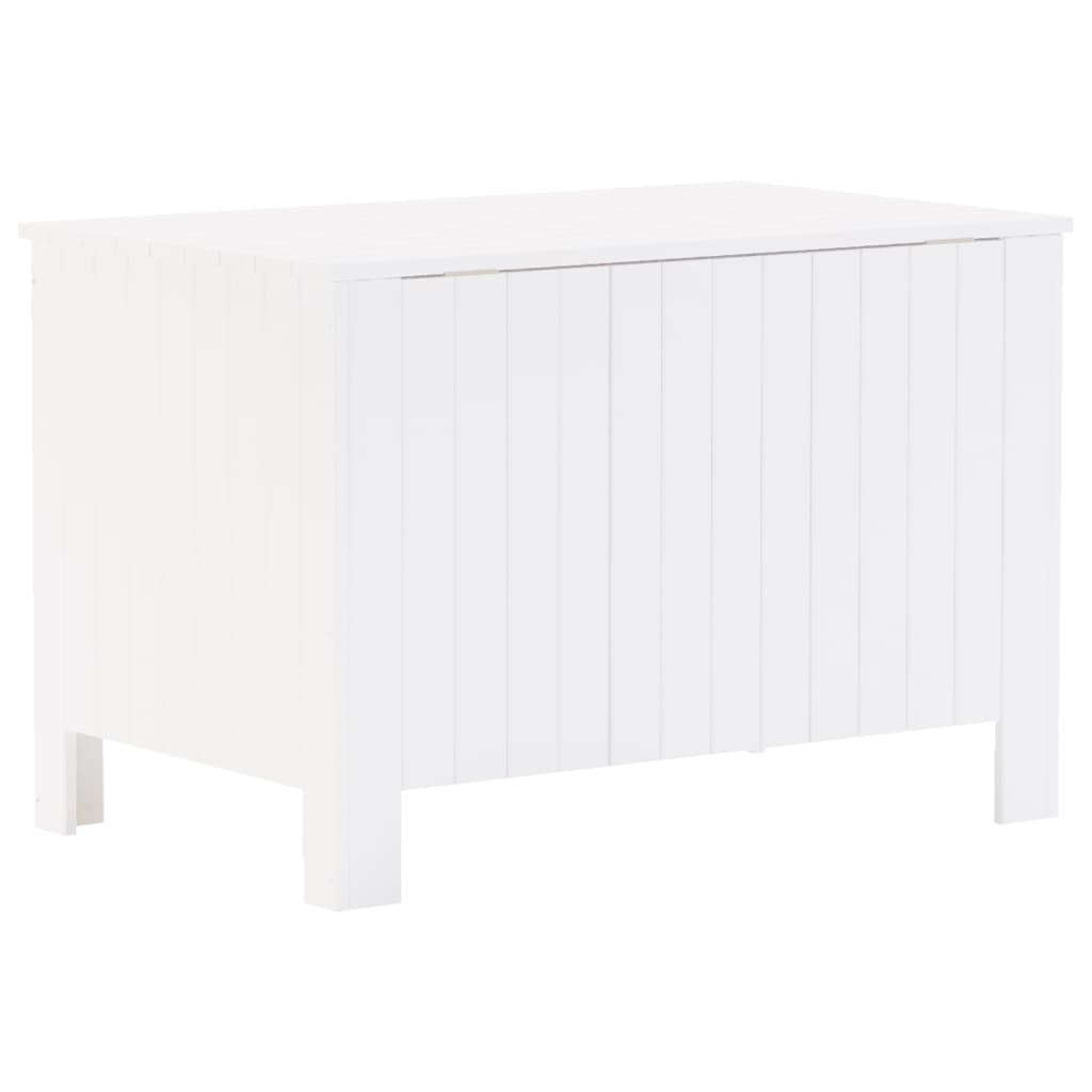 Chest with lid RANA White 80x49x54 cm solid pine wood