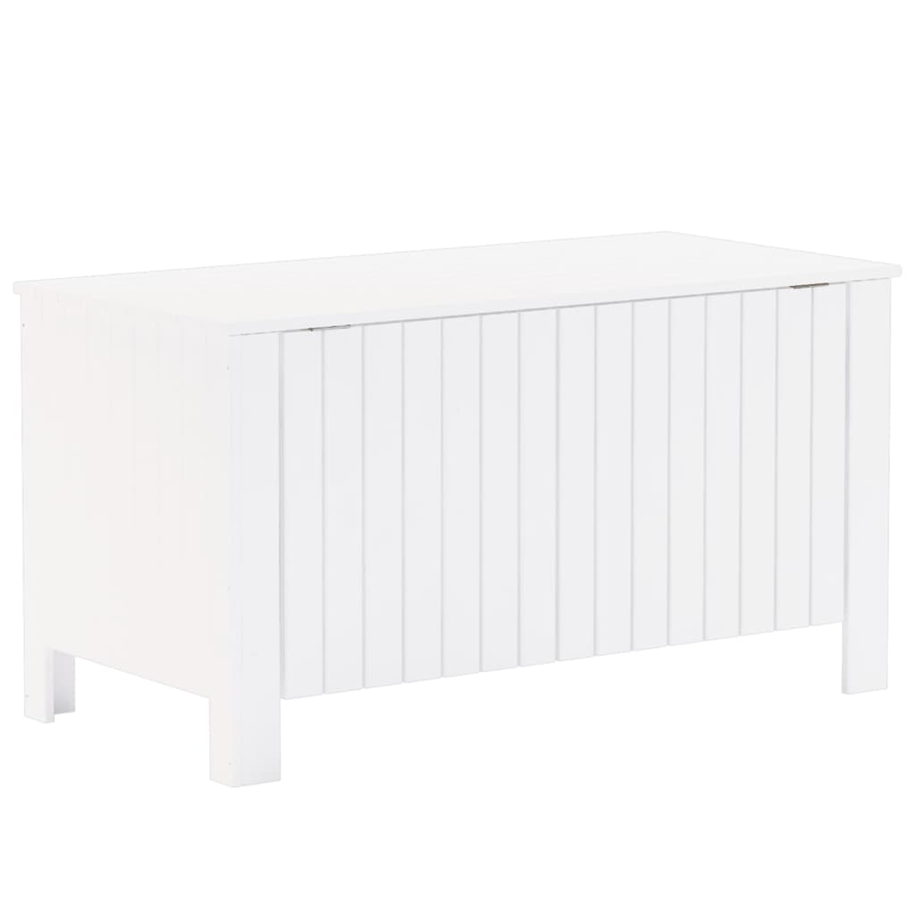 Chest with lid RANA White 100x49x54 cm solid pine wood