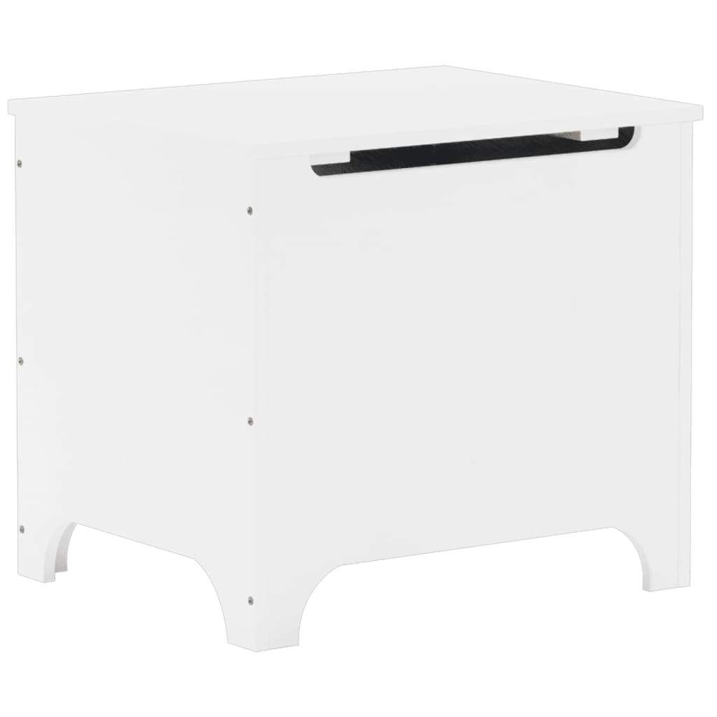 Chest with lid RANA White 60x49x54 cm solid pine wood