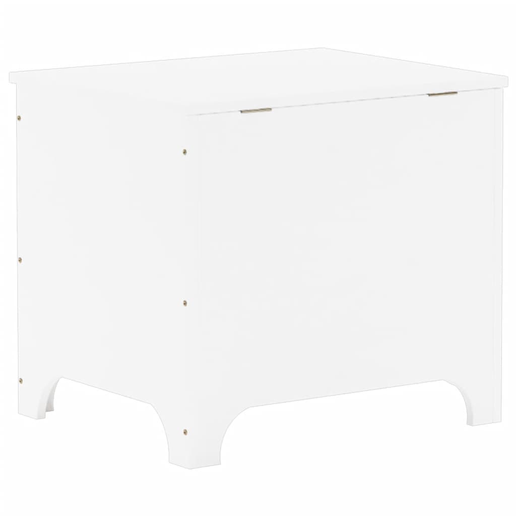 Chest with lid RANA White 60x49x54 cm solid pine wood