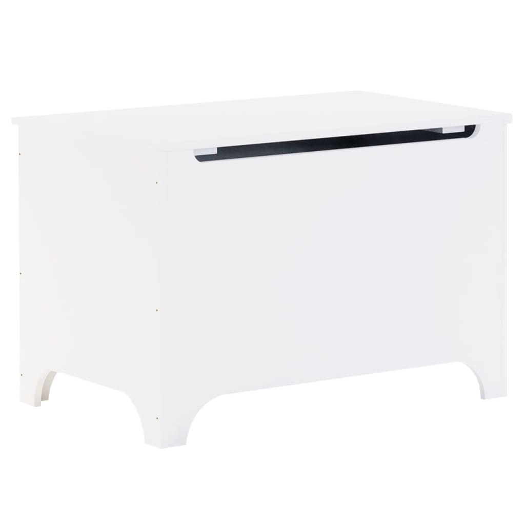 Chest with lid RANA White 80x49x54 cm solid pine wood