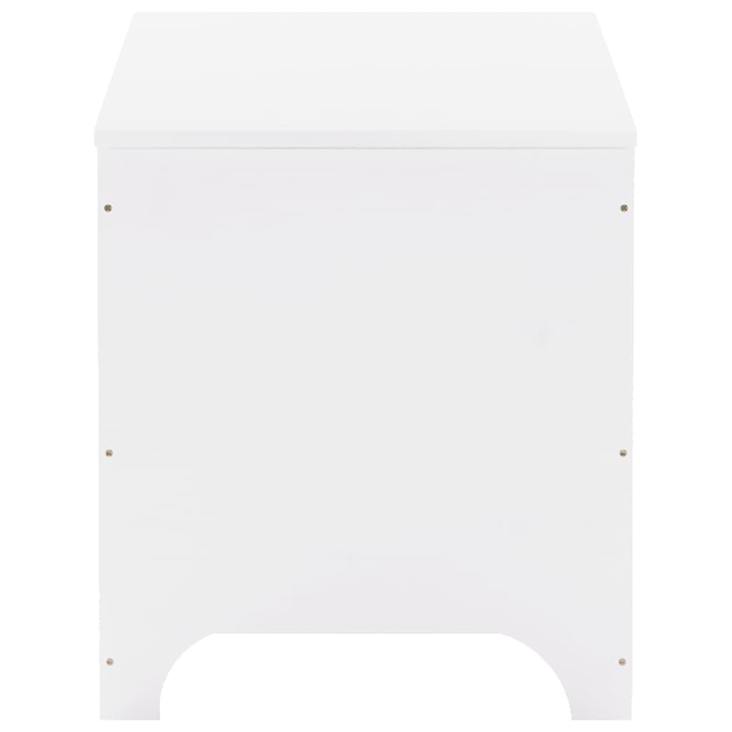 Chest with lid RANA White 100x49x54 cm solid pine wood