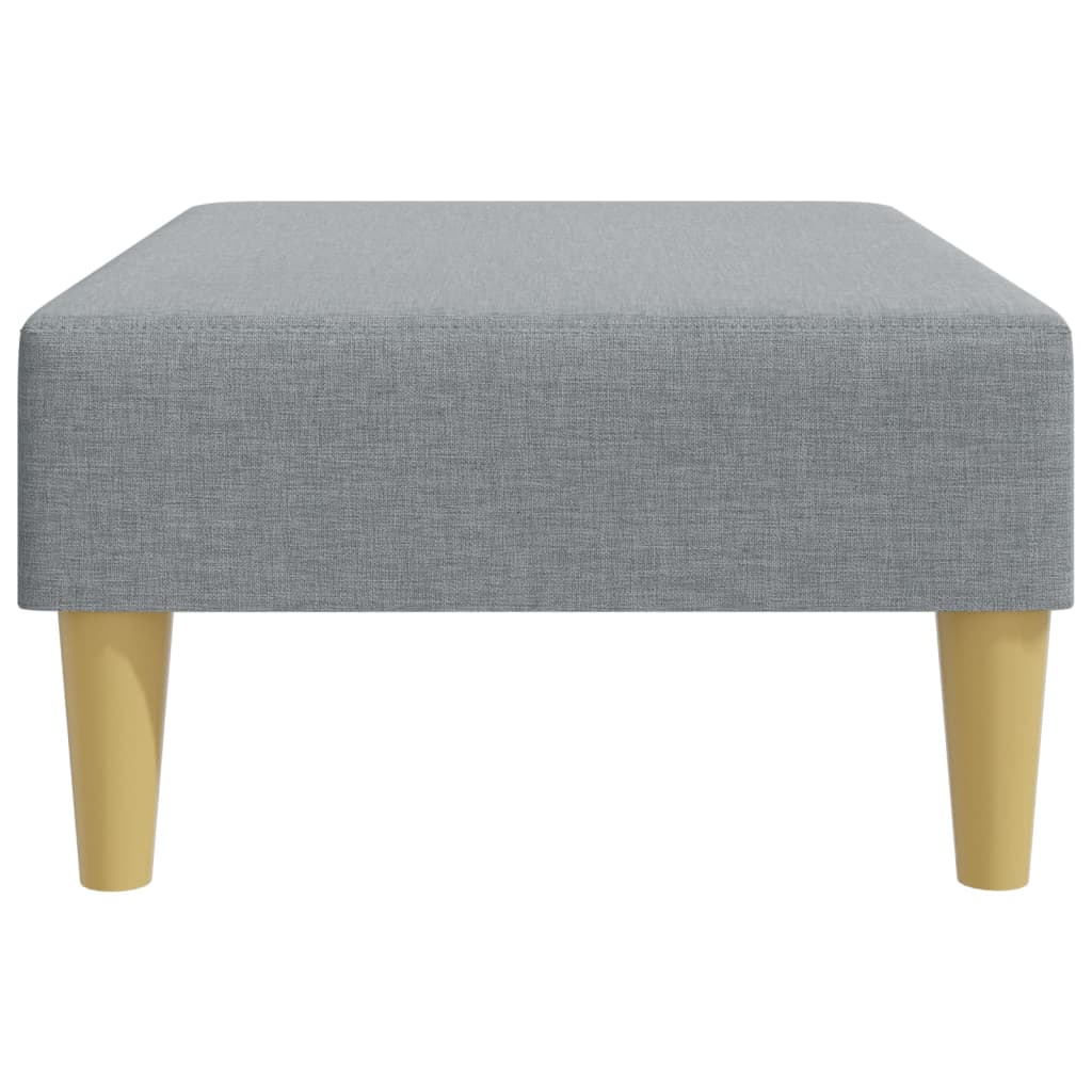 Footstool Light Grey 77x55x31 cm Fabric