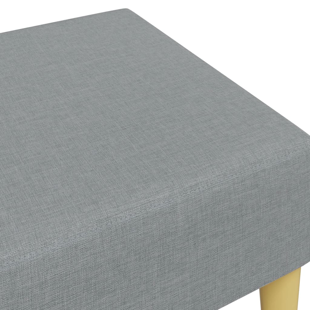 Footstool Light Grey 77x55x31 cm Fabric