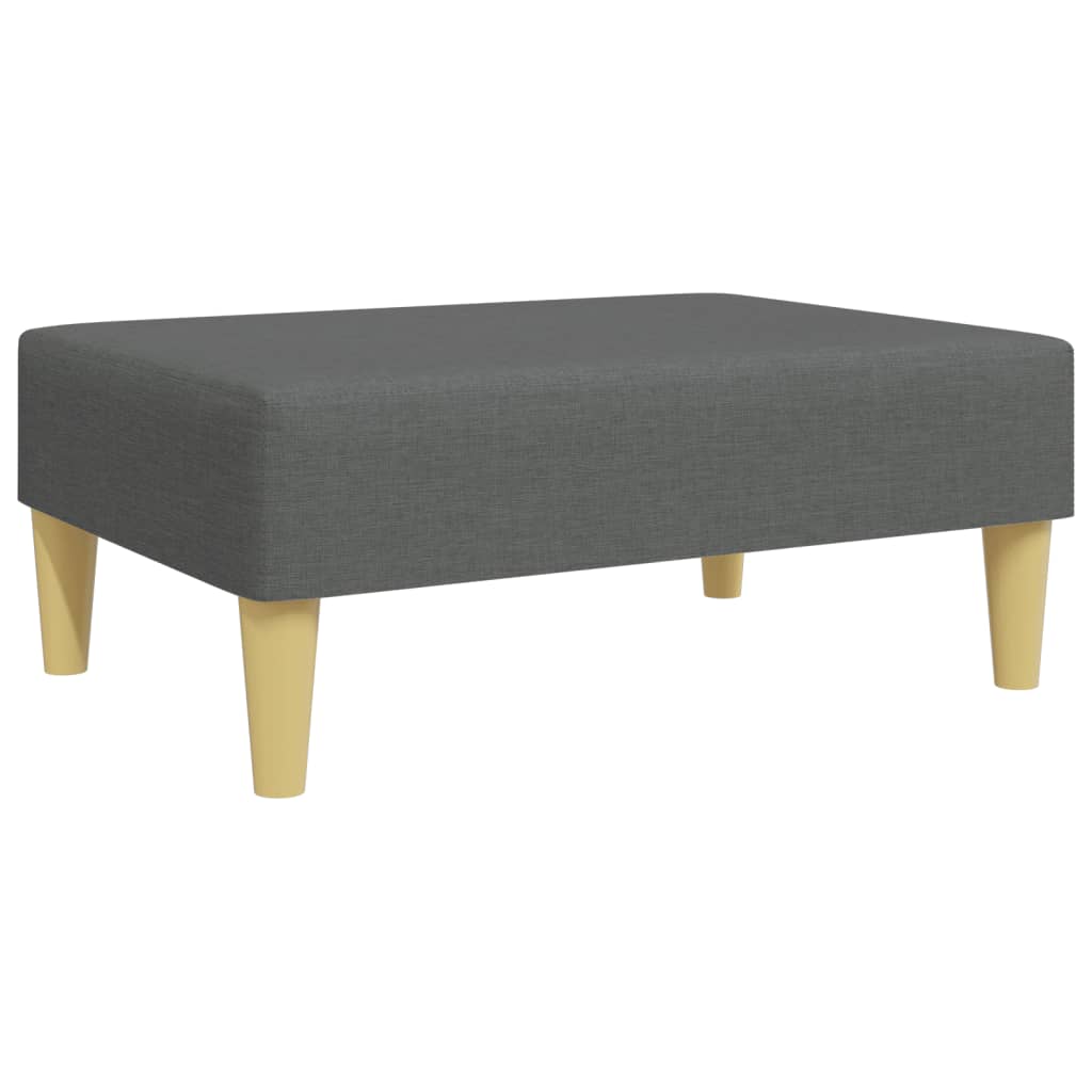 Footstool Dark Grey 77x55x31 cm Fabric