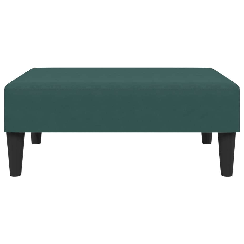 Footstool Dark Green 77x55x31 cm Velvet