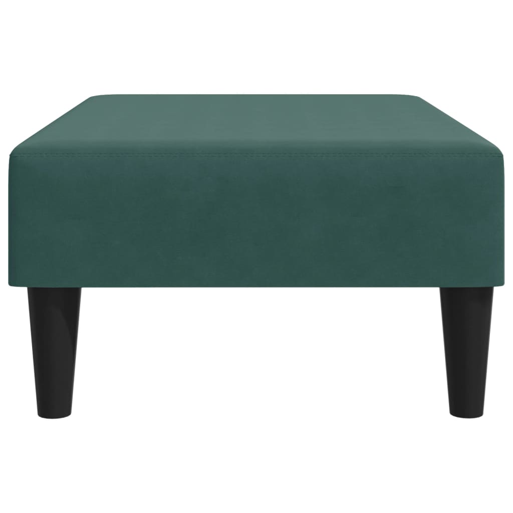 Footstool Dark Green 77x55x31 cm Velvet