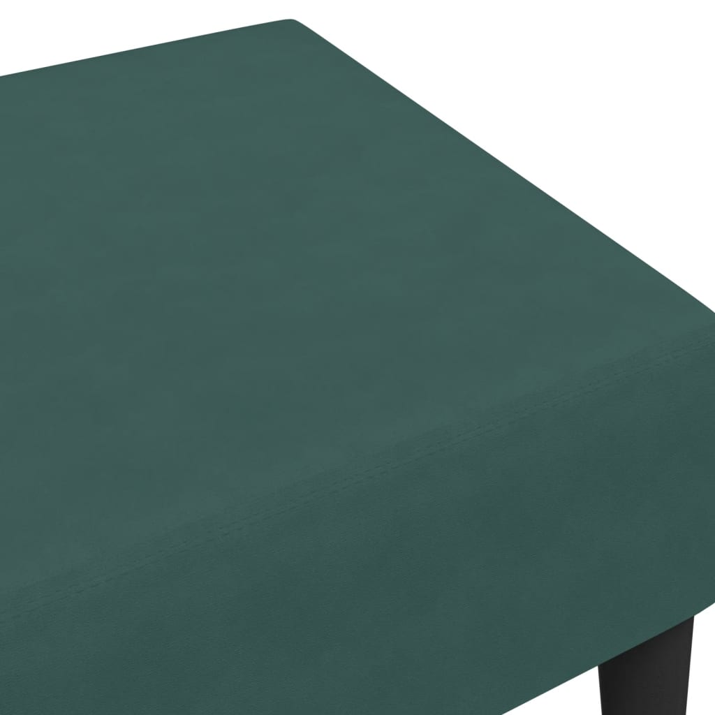 Footstool Dark Green 77x55x31 cm Velvet