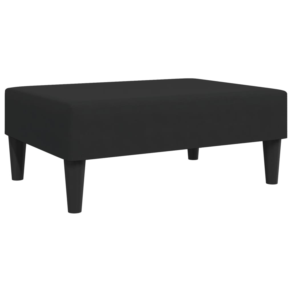 Footstool Black 77x55x31 cm Velvet