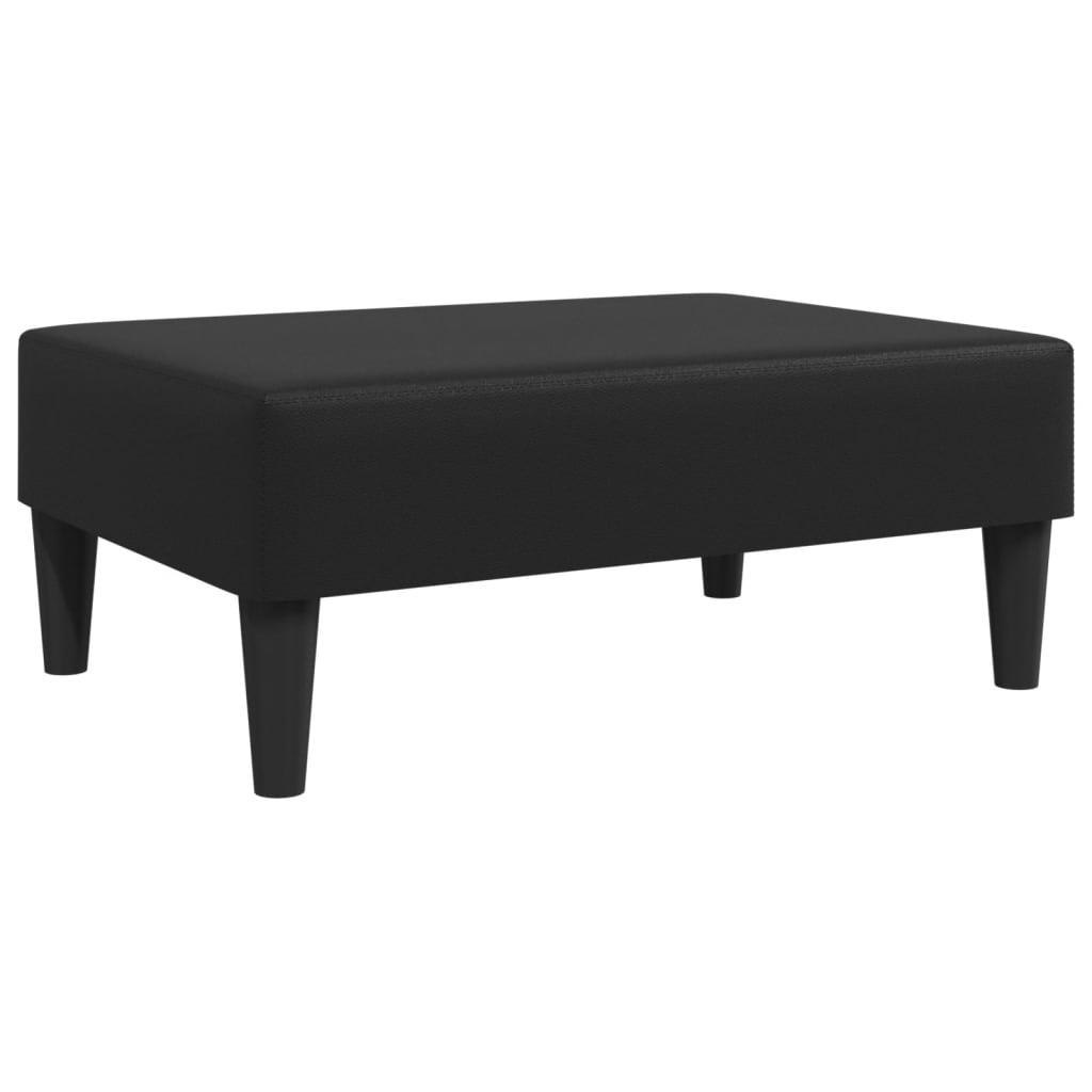 Footstool Black 77x55x31 cm Artificial Leather