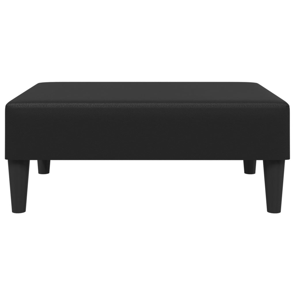 Footstool Black 77x55x31 cm Artificial Leather