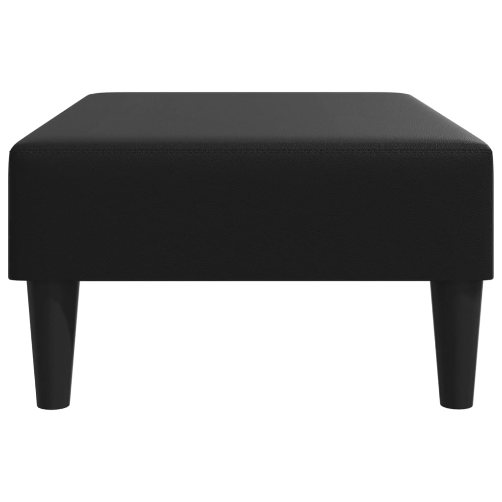 Footstool Black 77x55x31 cm Artificial Leather