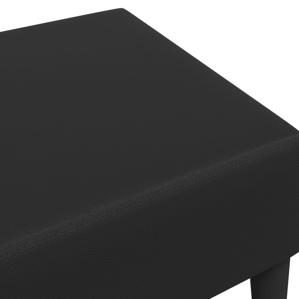 Footstool Black 77x55x31 cm Artificial Leather