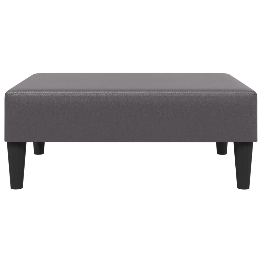 Footstool Grey 77x55x31 cm Artificial Leather