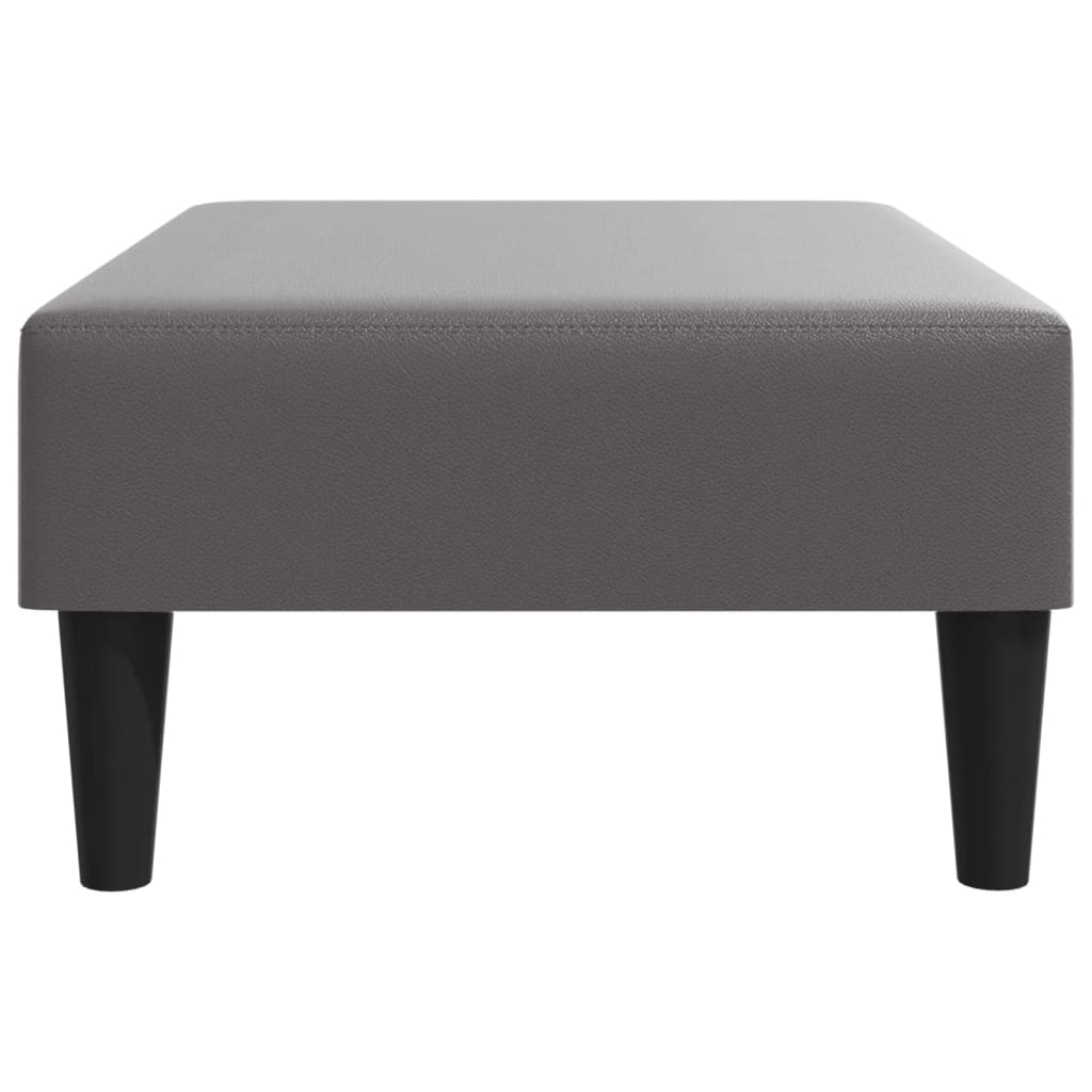 Footstool Grey 77x55x31 cm Artificial Leather