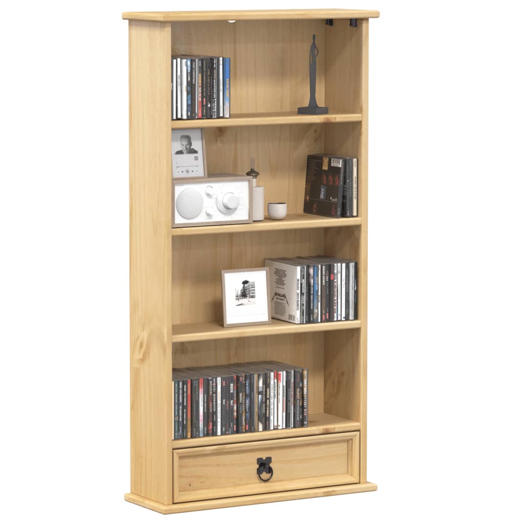 CD cabinet Corona 52x17.5x103 cm solid pine