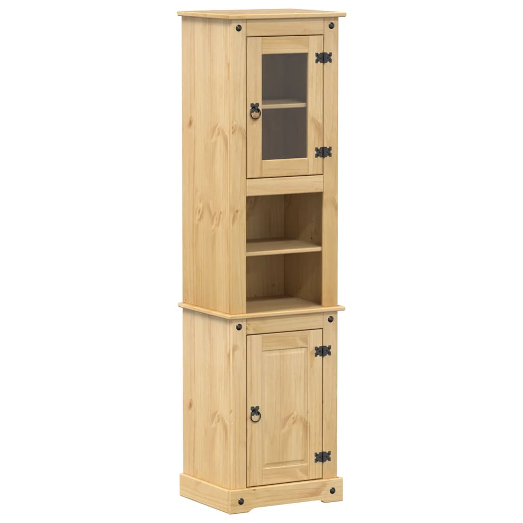 Bathroom cabinet Corona 50x40x185 cm solid pine wood