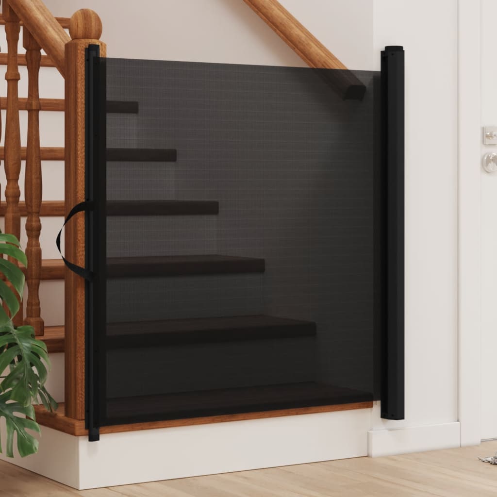 Pet Barrier Extendable Black 82.5x125 cm