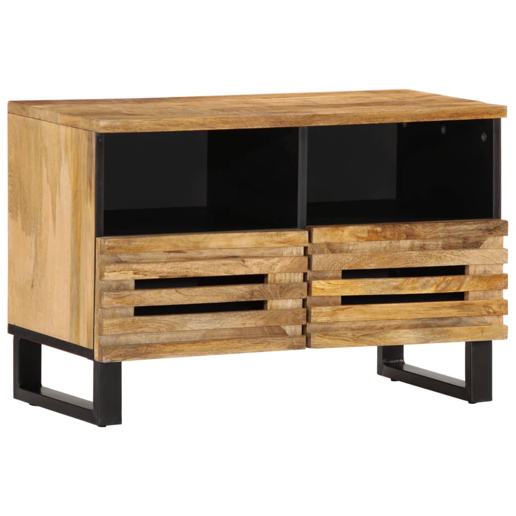 TV Cabinet 70x34x46 cm Rough Solid Mango Wood