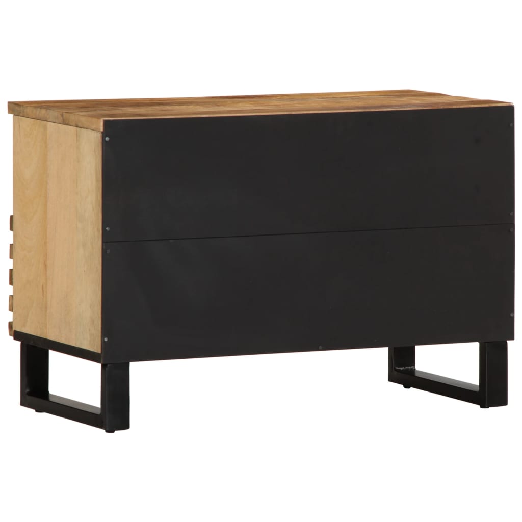 TV-Schrank 70x34x46 cm Raues Massivholz Mango