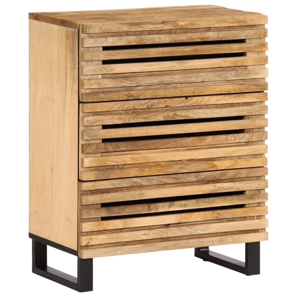 Sideboard 60x34x75 cm Rough solid mango wood