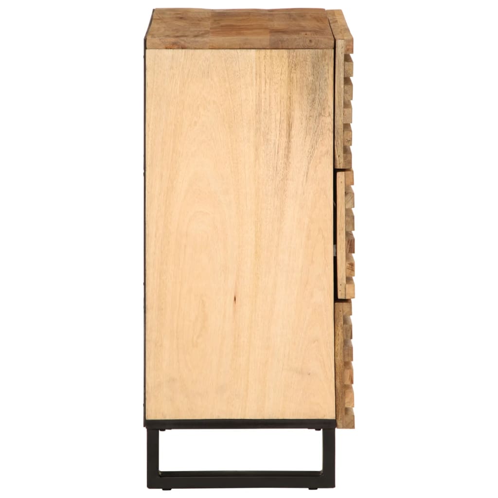 Sideboard 60x34x75 cm Rough solid mango wood