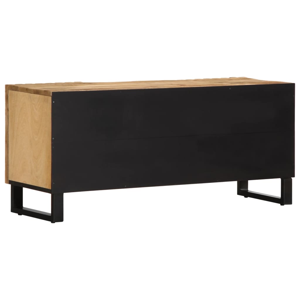 TV cabinet 100x34x46 cm Rough solid mango wood