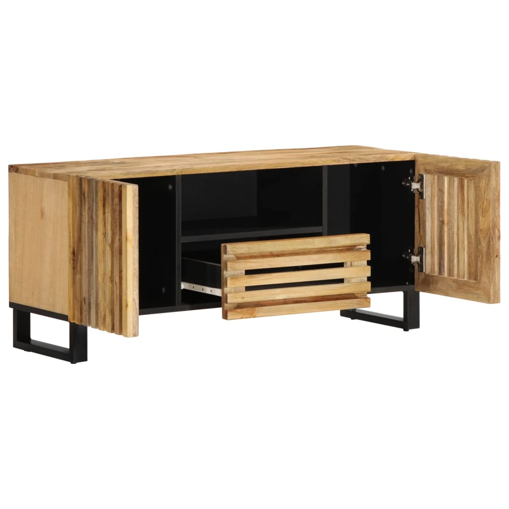 TV cabinet 100x34x46 cm Rough solid mango wood