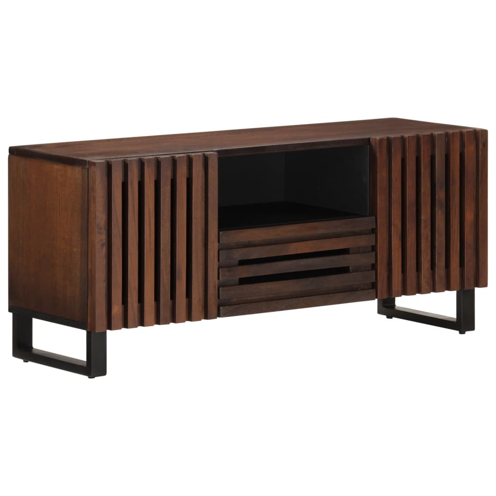 TV Cabinet Brown 100x34x46 cm Solid Mango Wood