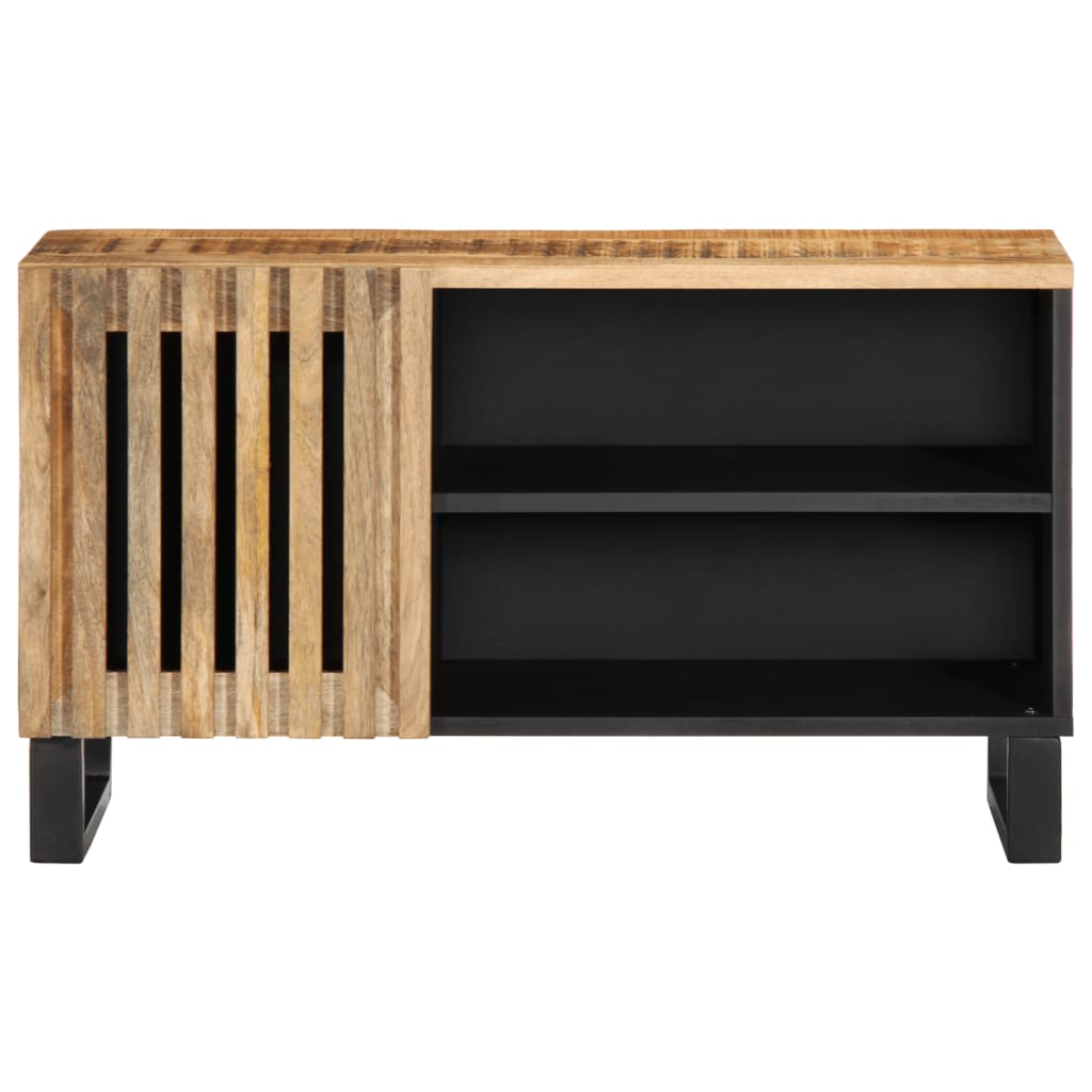 TV Cabinet 80x34x46 cm Rough Solid Mango Wood