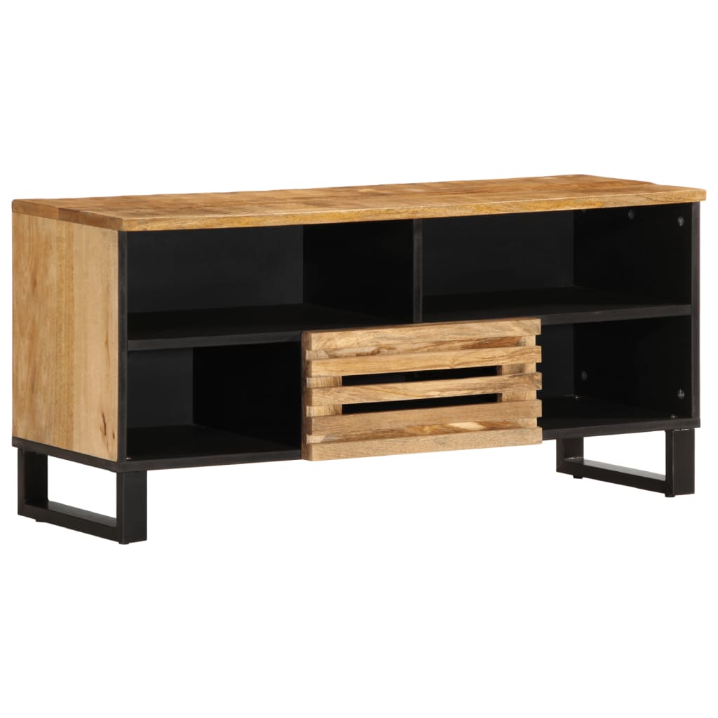 TV cabinet 100x34x46 cm Rough solid mango wood