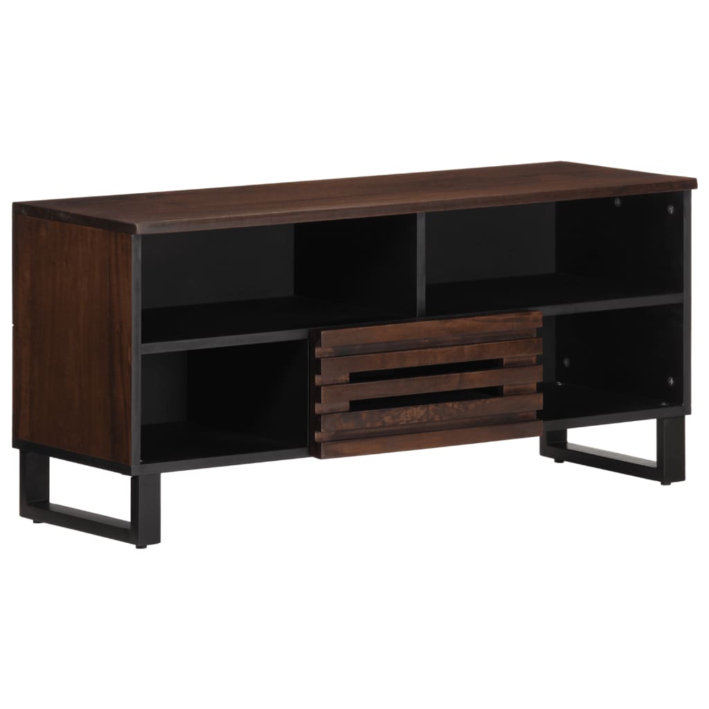 TV Cabinet Brown 100x34x46 cm Solid Mango Wood