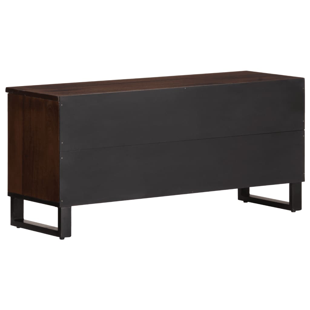 TV-Schrank Braun 100x34x46 cm Massivholz Mango