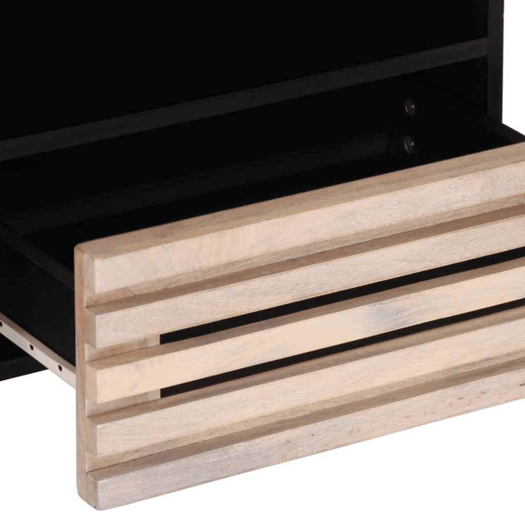 TV-Schrank 80x34x46 cm Massivholz Mango