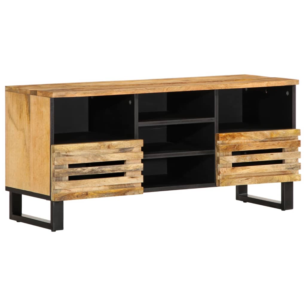 TV cabinet 100x34x46 cm Rough solid mango wood