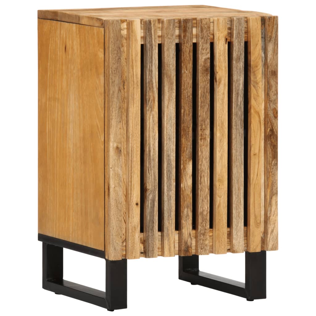 Bathroom cabinet 38x34x58 cm Rough solid mango wood