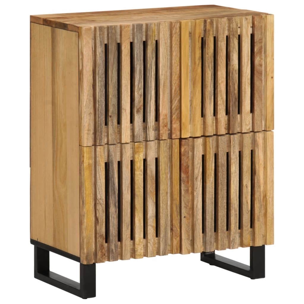 Sideboard 60x34x75 cm Rough solid mango wood