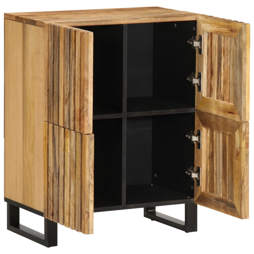 Sideboard 60x34x75 cm Rough solid mango wood