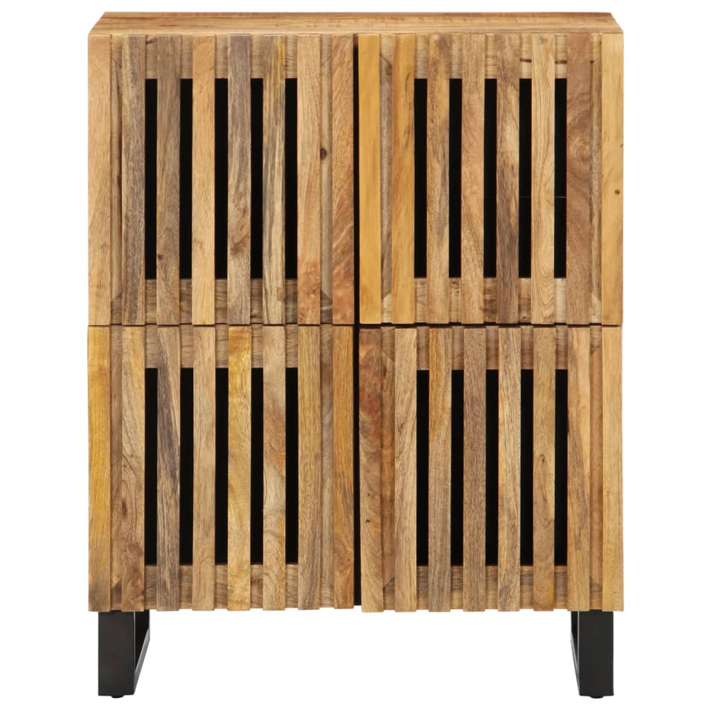 Sideboard 60x34x75 cm Rough solid mango wood