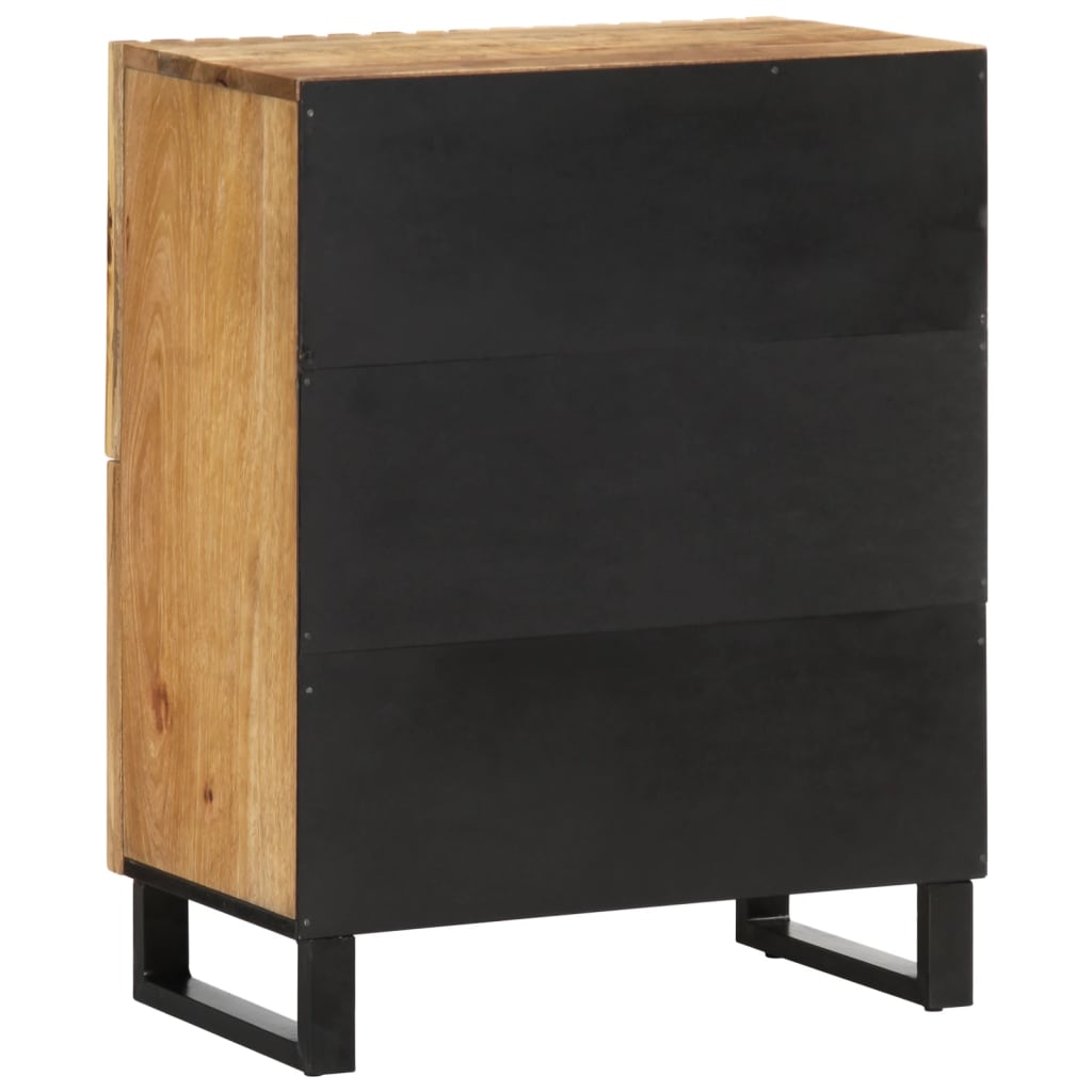 Sideboard 60x34x75 cm Rough solid mango wood