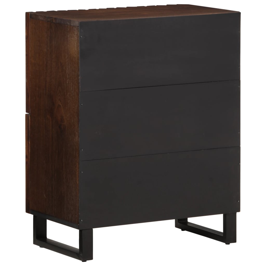 Sideboard Braun 60x34x75 cm Massivholz Mango