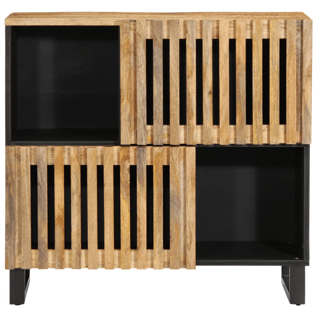 Sideboard 80x34x75 cm Rough Solid Wood Mango