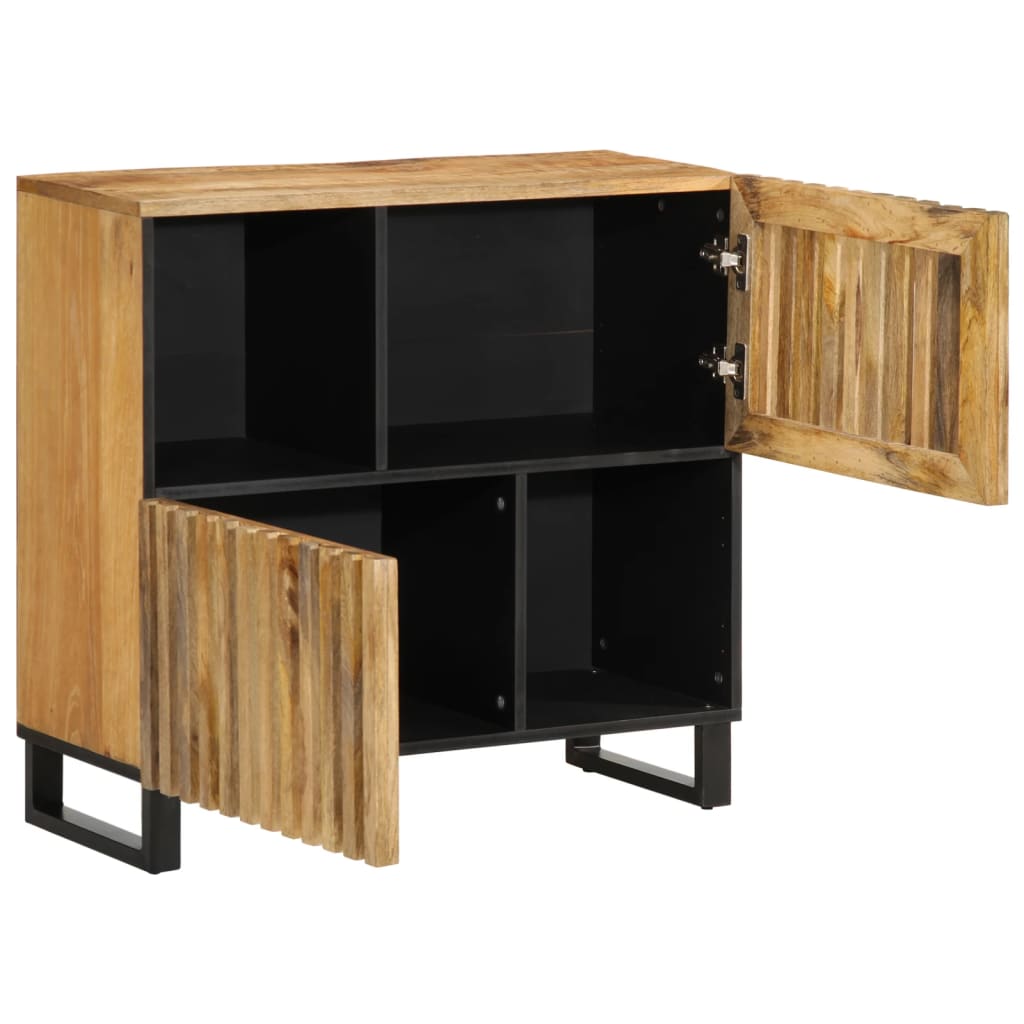 Sideboard 80x34x75 cm Rough Solid Wood Mango