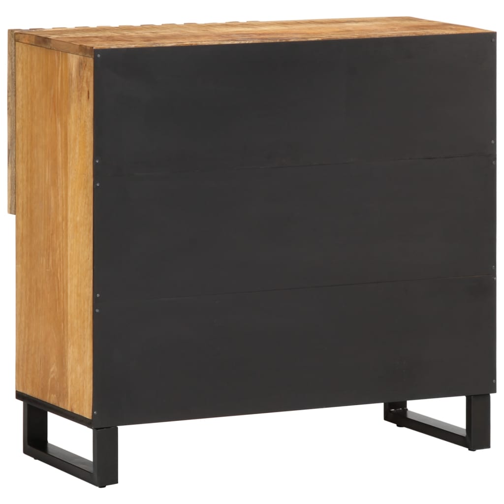 Sideboard 80x34x75 cm Rough Solid Wood Mango