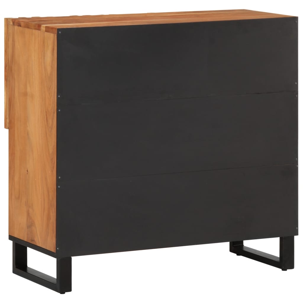 Sideboard 80x34x75 cm solid acacia wood